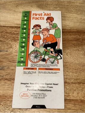 First Aid Facts Flip Card - vintage